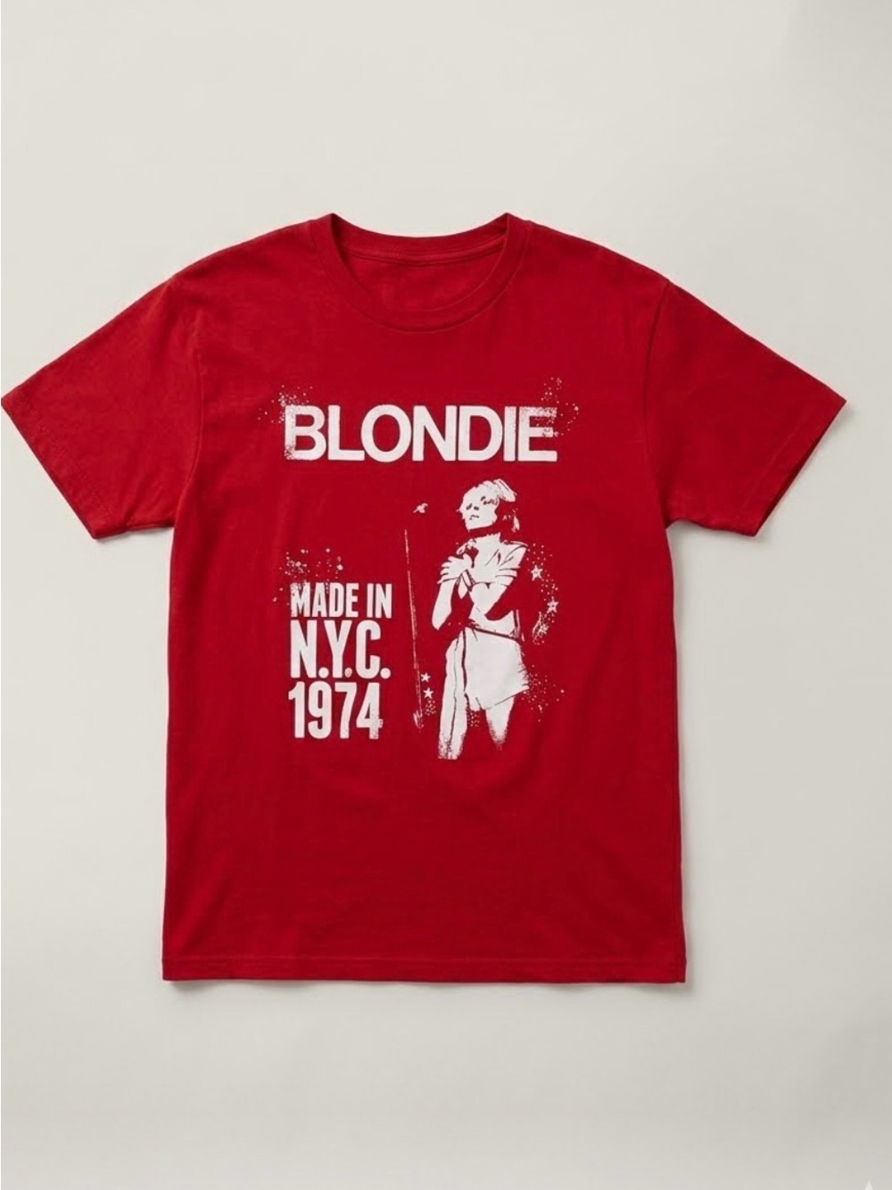 Blondie 'Made in N.Y.C. 1974' Red Graphic Tee